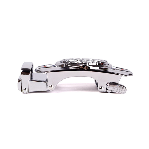 Men's Money Rotating Bling Ratchet Belt-MGLBB62-SIL 