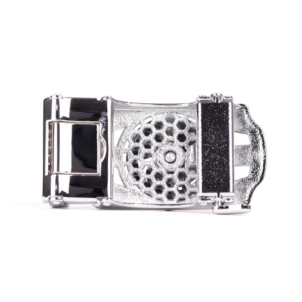 Men's Money Rotating Bling Ratchet Belt-MGLBB62-SIL 