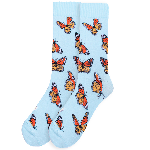 Men's Butterfly Novelty Socks - NVS19648-TQ