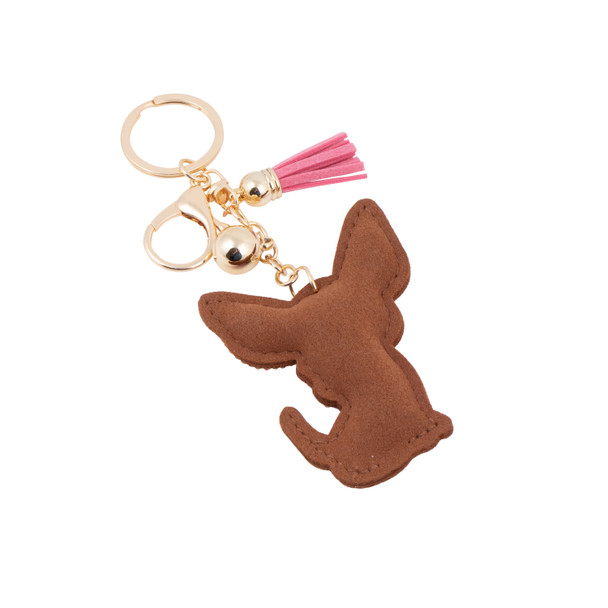 Bling Crystal Chihuahua Tassel Keychain -c Bling Crystal Chihuahua Tassel Keychain -c