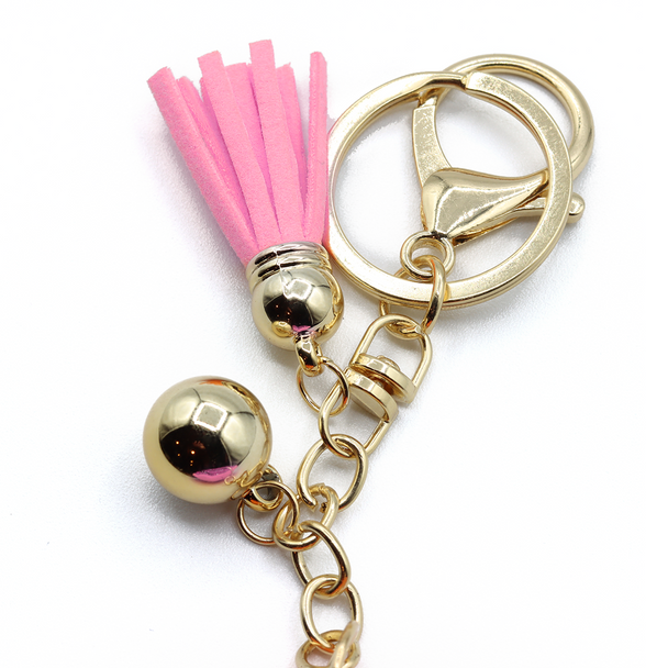 Bling Crystal Pink Frosting Cupcake Keychain-31657LRO-G