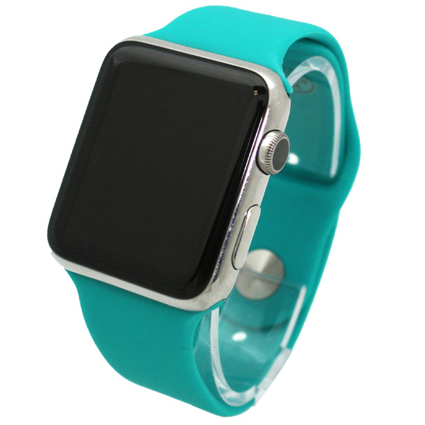 Adjustable Silicone Sport Elastic Apple Watch Solid Color Strap - WSP-SOLID