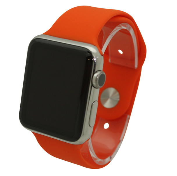 Adjustable Silicone Sport Elastic Apple Watch Solid Color Strap - WSP-SOLID