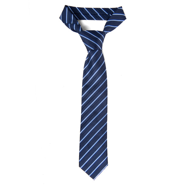 Men's Micro Fiber Poly Woven Regular Tie - MPW5989-NV