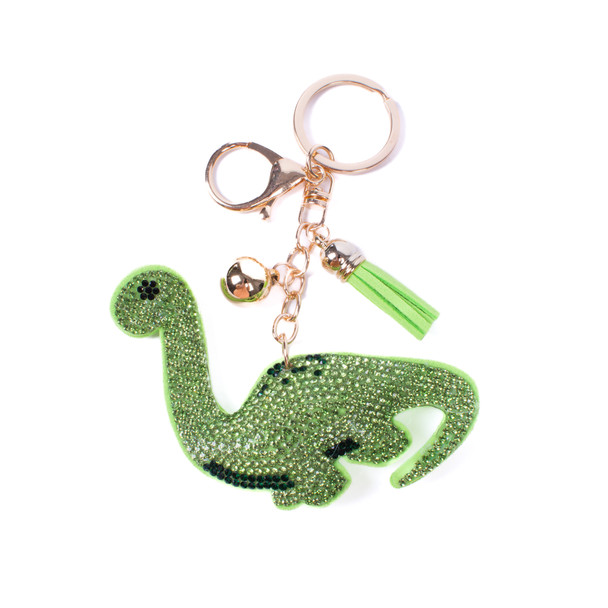 Bling Crystal Brachiosaurus Keychain-31695PE-G