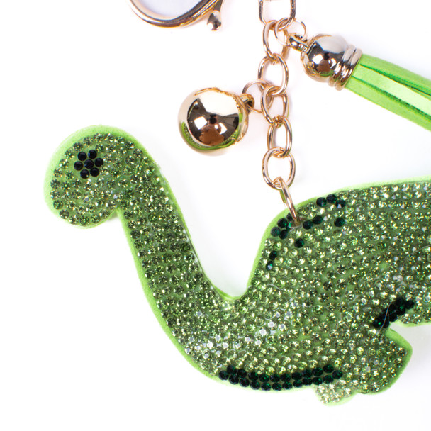 Bling Crystal Brachiosaurus Keychain-31695PE-G