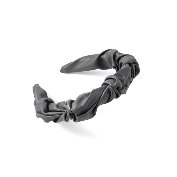  Wrinkled Faux Leather Headband - PHB1030