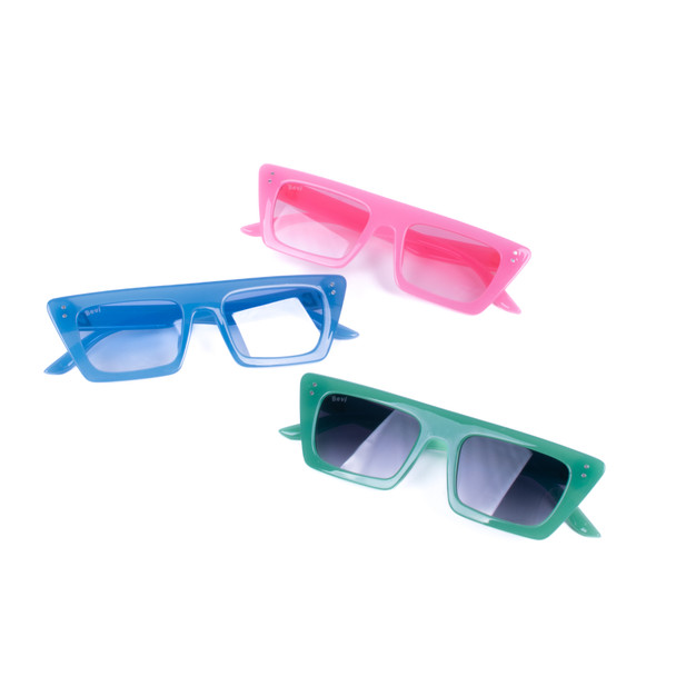 12 Pack Assorted Square Cateye Retro Vintage sunglasses - GEN-2068