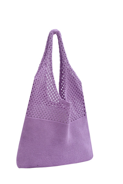 Mesh Knit Bag- Purple- SKTBG05