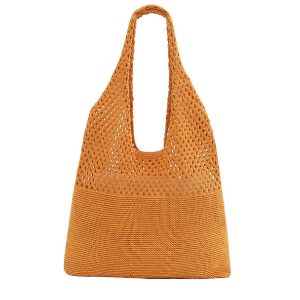 Mesh Knit Bag- Caramel - SKTBG08