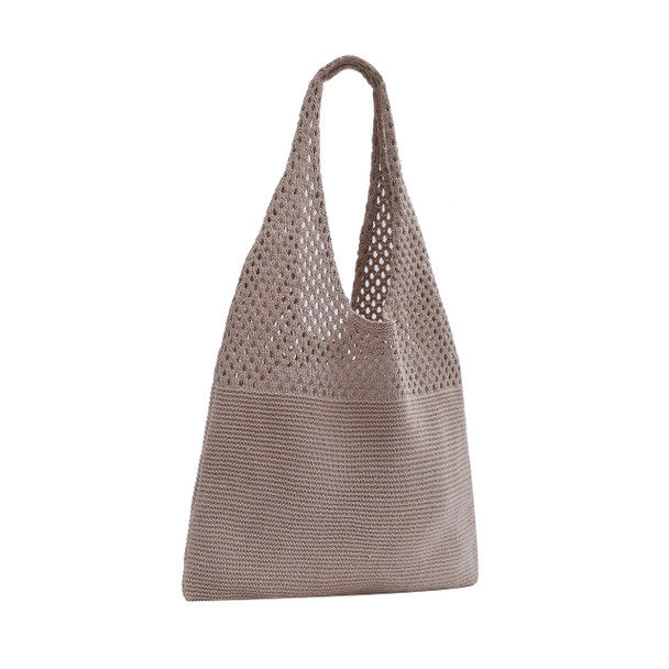 Mesh Knit Bag- Beige - SKTBG12