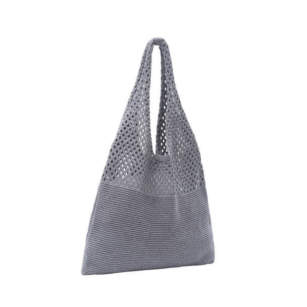 Mesh Knit Bag- Gray- SKTBG15