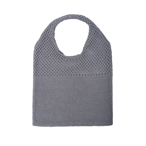 Mesh Knit Bag- Gray- SKTBG15