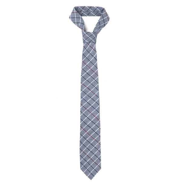 Men's 100% Cotton Checkered Ties 4 - NVC3004