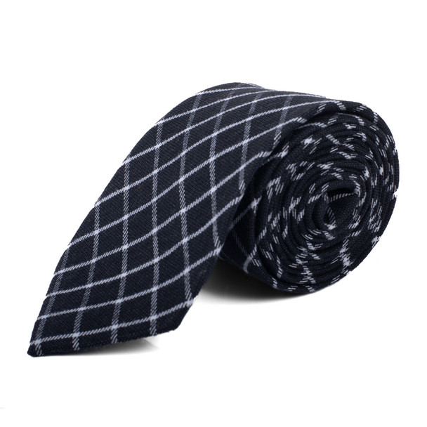 Men's 100% Cotton Checkered Ties 6 - NVC3006