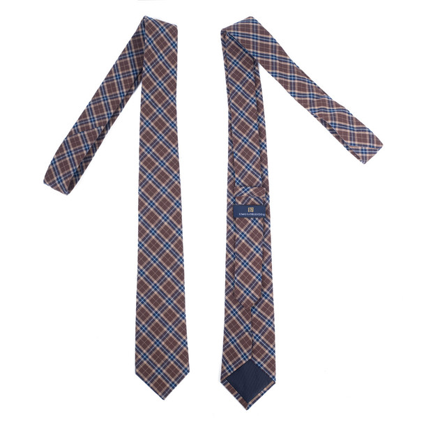 Men's 100% Cotton Checkered Ties 11 - NVC3011