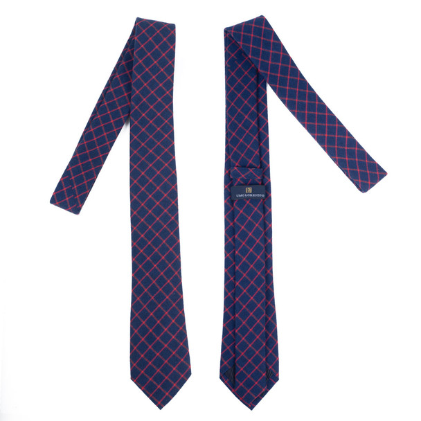 Men's 100% Cotton Checkered Ties 14 - NVC3014