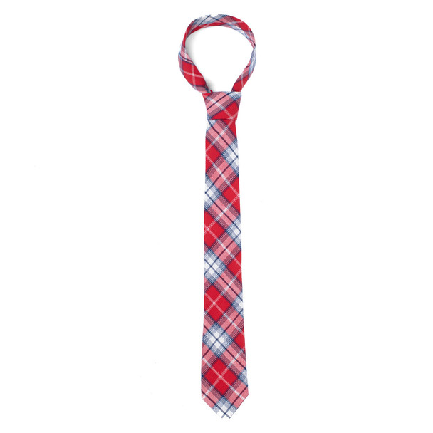 Men's 100% Cotton Checkered Ties 18 - NVC3018