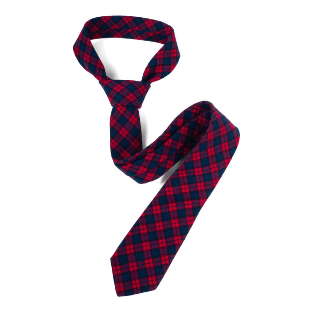 Men's 100% Cotton Checkered Ties 19 - NVC3019