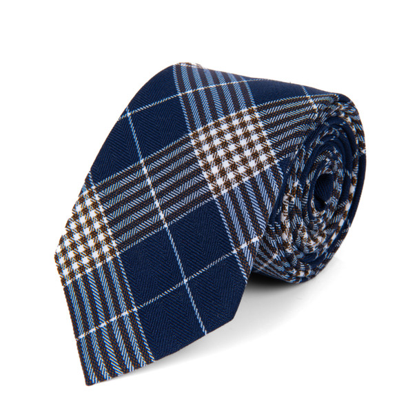 Men's 100% Cotton Checkered Ties 23 - NVC3023