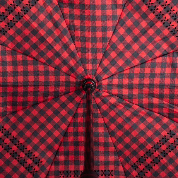 Inverted umbrella, 2 color tone of gingham checkered , manual open-IUM18115