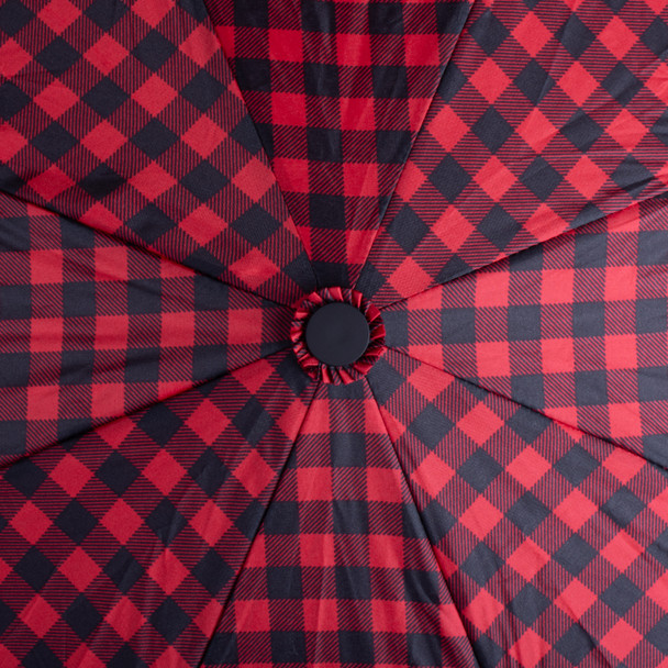 Compact Gingham Pattern Umbrella- Auto open - UM3234