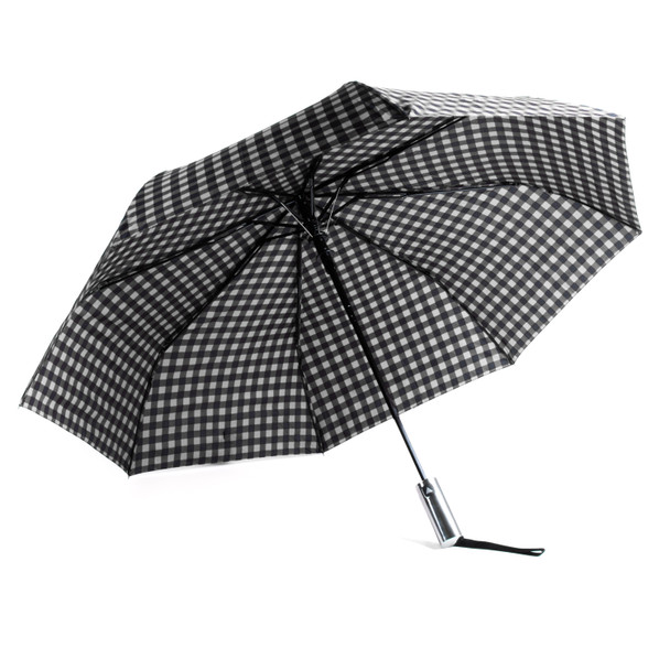 Compact Gingham Pattern Umbrella- Auto open - UM3234