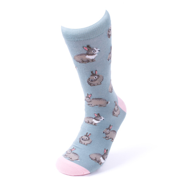 Men's Adorable Rabbits Novelty Socks-NVS19633