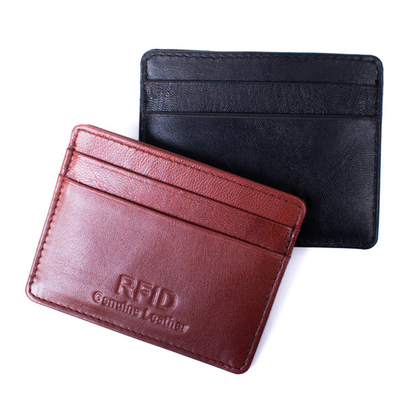 RFID Men's Genuine Leather Card Wallet-19CC