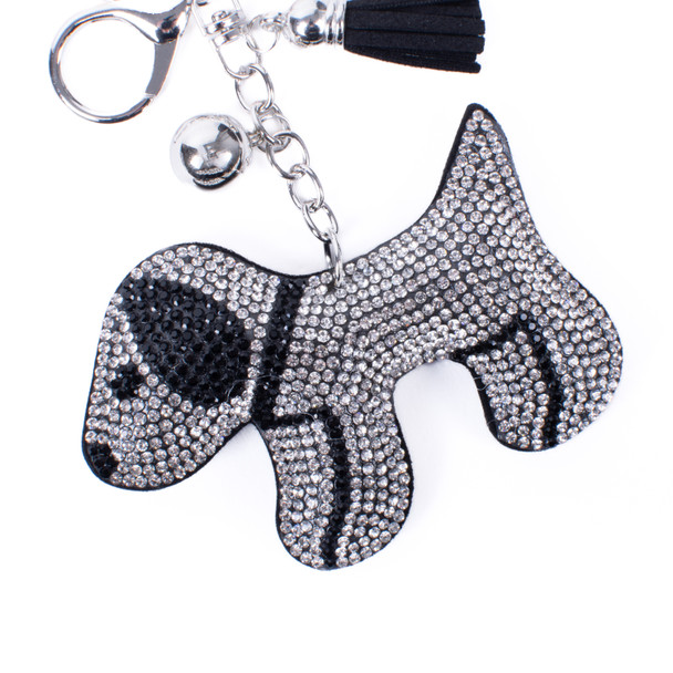 Bling Crystal Rhinestone Beagle Keychain-31193JT-S 