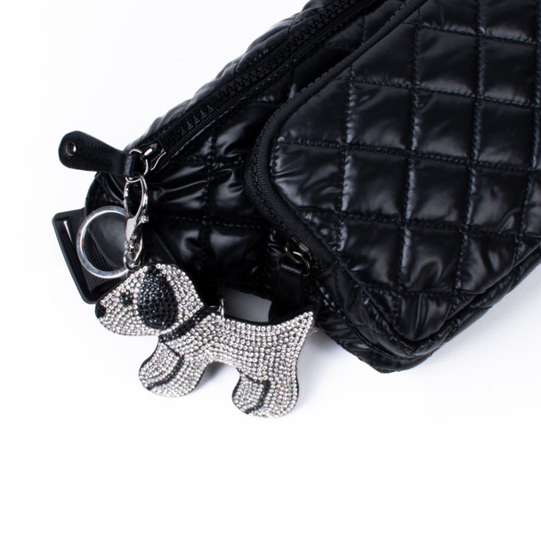 Bling Crystal Rhinestone Beagle Keychain-31193JT-S 