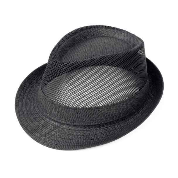  Men's S/S Cooling Mesh Fashion Fedora hat-FSS17131