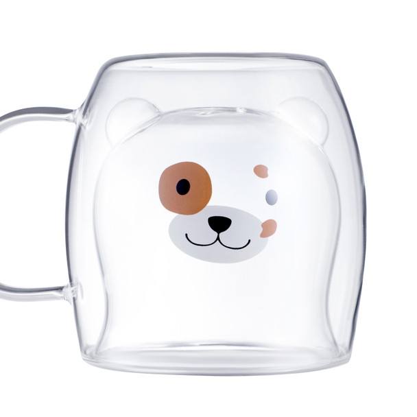 Double Walled Clear Novelty Bear Cup, 250ML - DWC1002