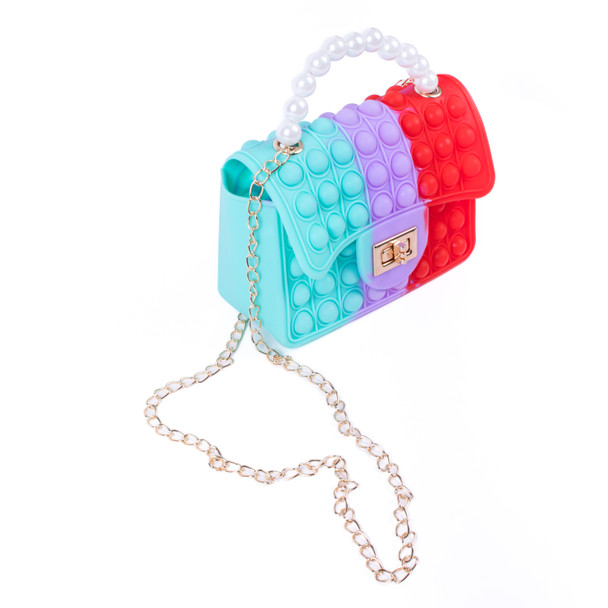 Mini Jelly Push Pop Tri-Color Kids Crossbody-RFBG1000-E