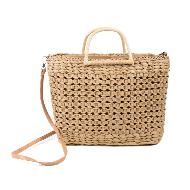 Ladies Straw Rattan Basket Crossbody Bag-STWBG03