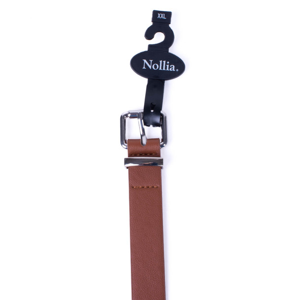 Women's Vegan Leather Western Metal Tip Belt - LBT1201-BR