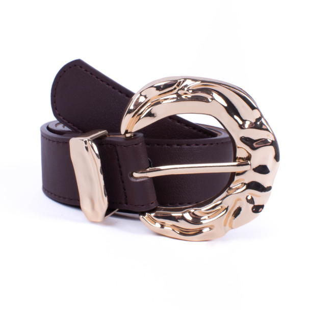 Women Faux Leather Horse shoe Belt - LBT1208