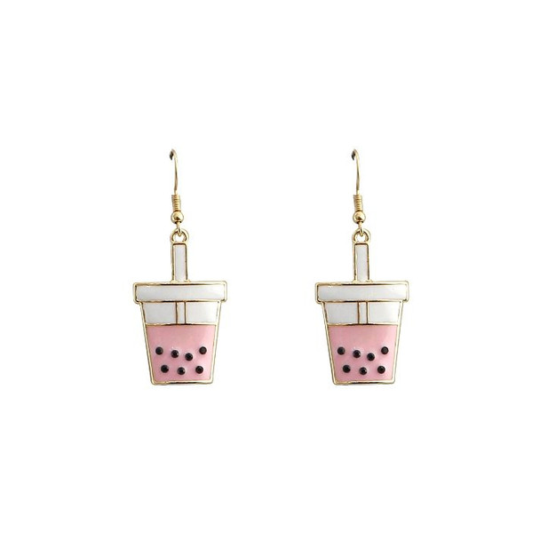 Bubble Tea Charm Earrings - 27954LRO-G