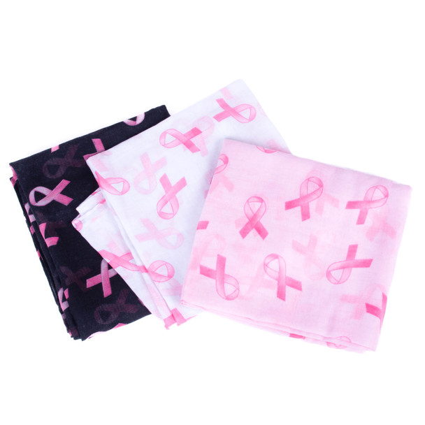 Ladies Breast Cancer Awareness Scarf -STPS03