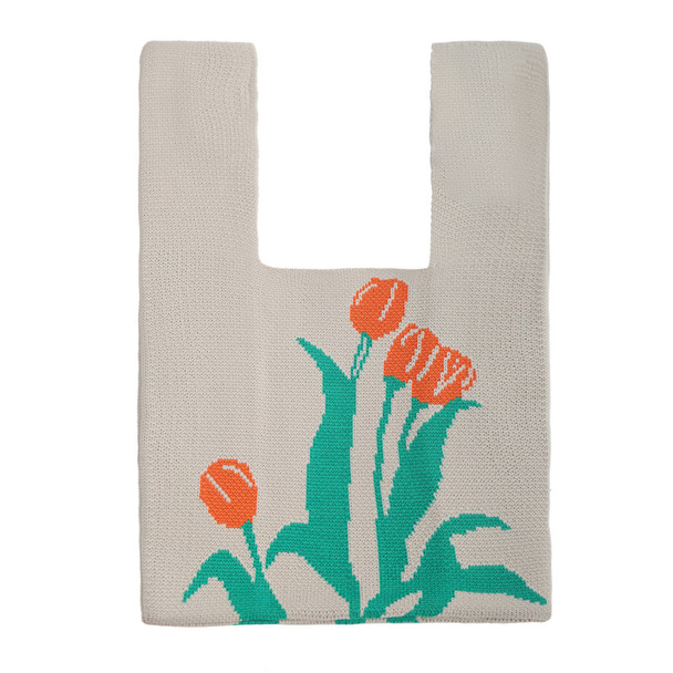 Mini Tulip Knit Tote Bag - KTBG15