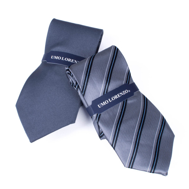 2 TIE & 2 HANKY WITH CUFFLINKS SET (BOXED)-THCX12ASST-FW