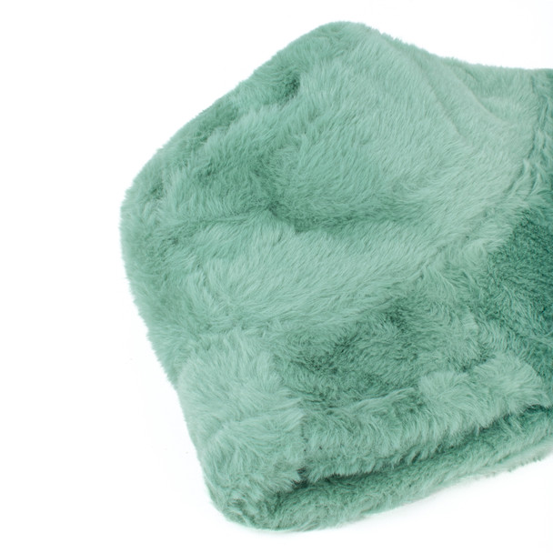 Ladies Faux Fur Plush Bucket Hat-BKHT1201