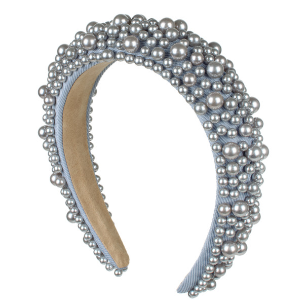 Luxury Pearl Padded Headband-PHB1054