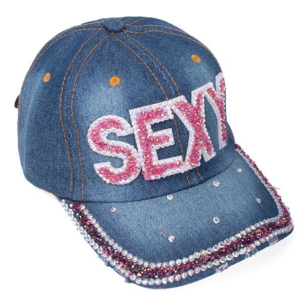 Bling Studs Sexy Baseball Cap - CP9573