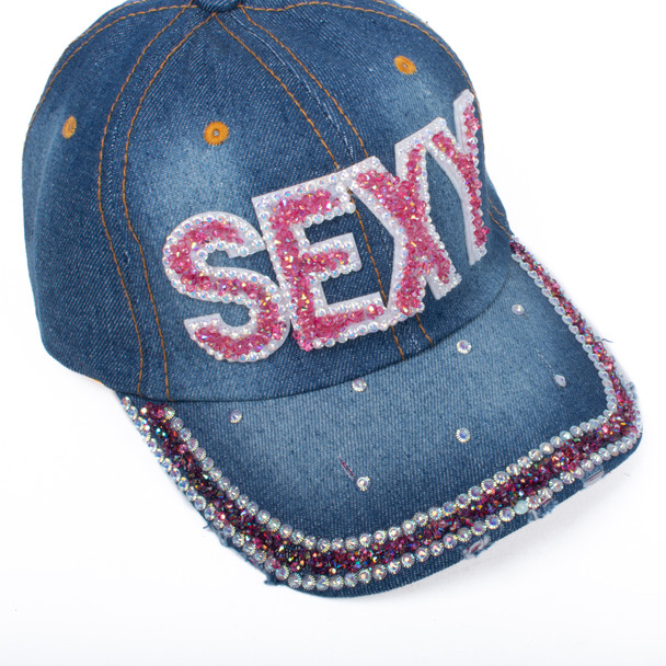 Bling Studs Sexy Baseball Cap - CP9573