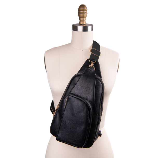 Ladies PU Crossbody sling bag with Adjustable Strap-LFBG1849