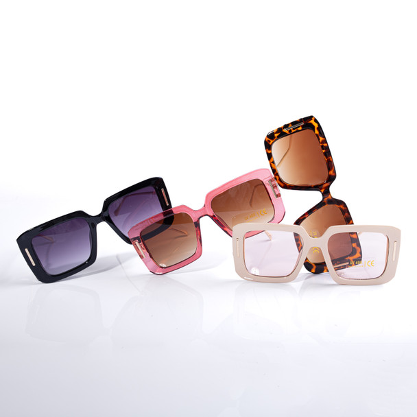 Oversized Chic Sunglasses PrePack (12 pieces per pack) - 4632