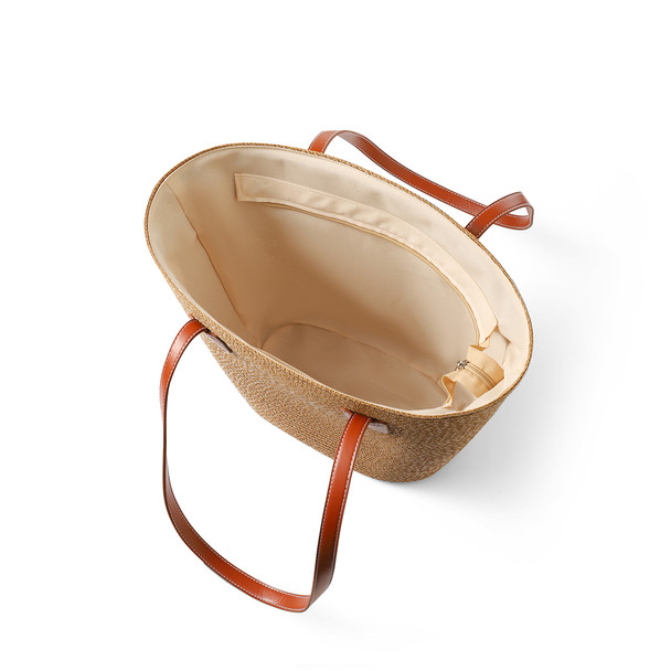 Ladies S/S Fashion Straw Tote bag-STWBG06