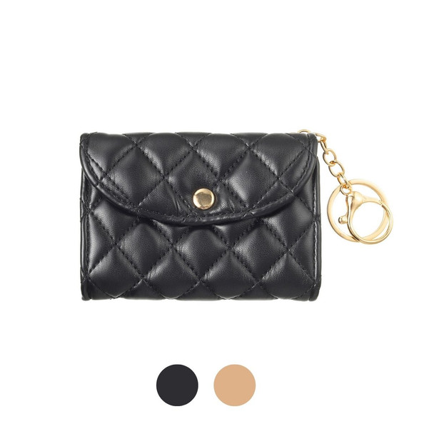 Quilted Mini Wallet Bag Charm - BGC1315 Quilted Mini Wallet Bag Charm - BGC1315