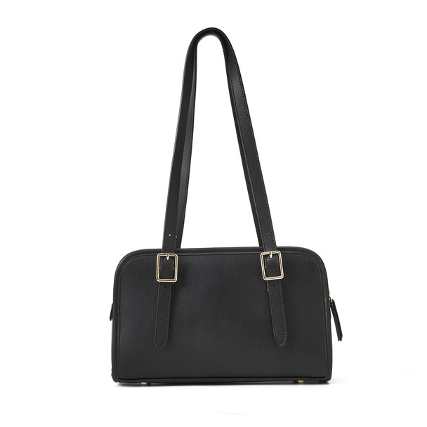 Lois Shoulder Bag with Hearts and Lock Charm -LCBG1490-BK